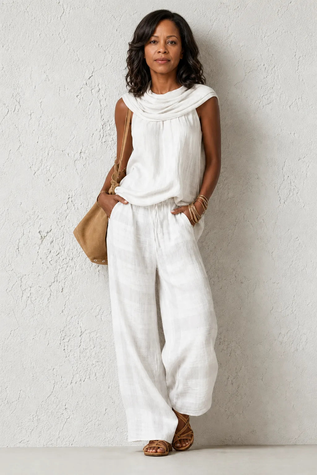 Neema | Relaxed Wide-Leg Two Piece Set