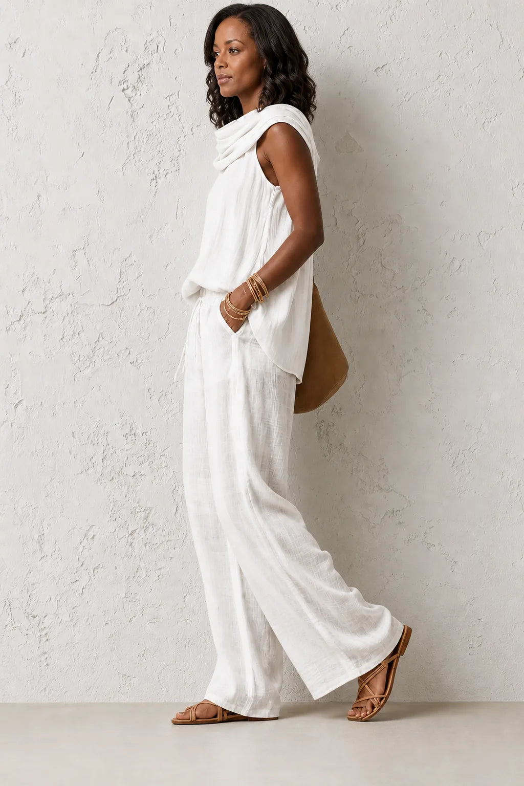 Neema | Relaxed Wide-Leg Two Piece Set