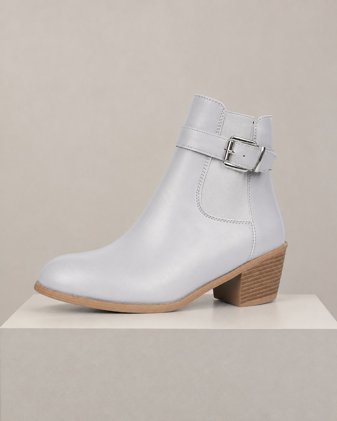 Wilma | Ankle Boots With Buckle And Square Heel