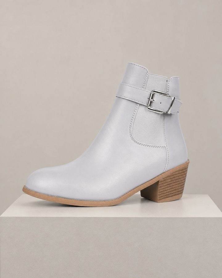 Wilma | Ankle Boots With Buckle And Square Heel