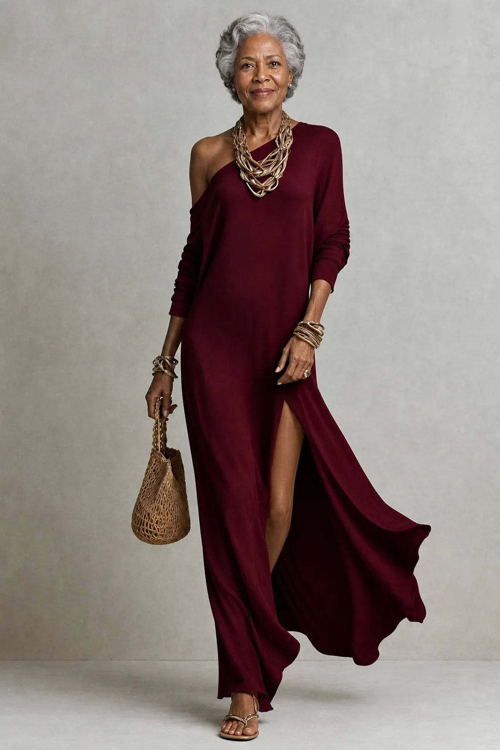 Serina | Fluid One-Shoulder Dress