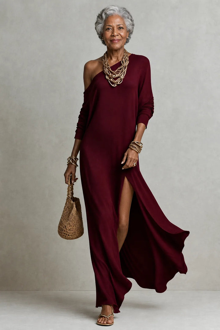 Serina | Fluid One-Shoulder Dress