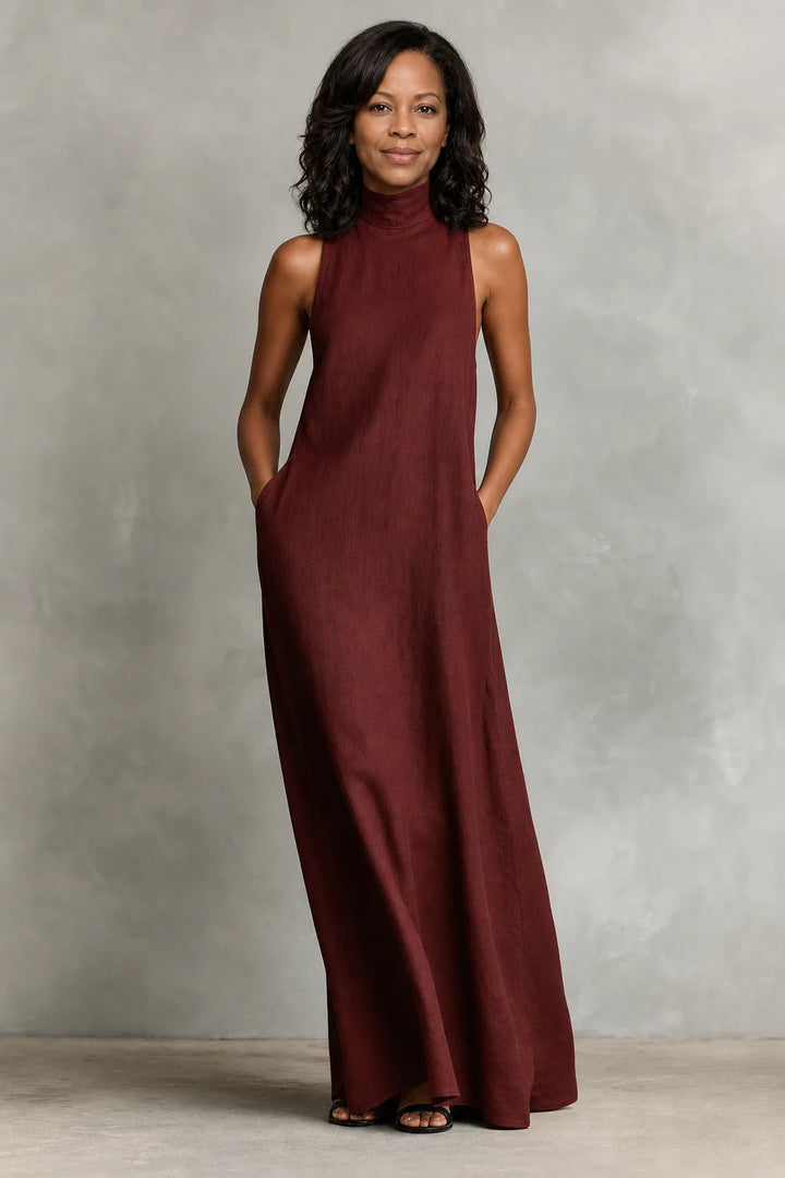 Edda | Soft Turtleneck Maxi Dress