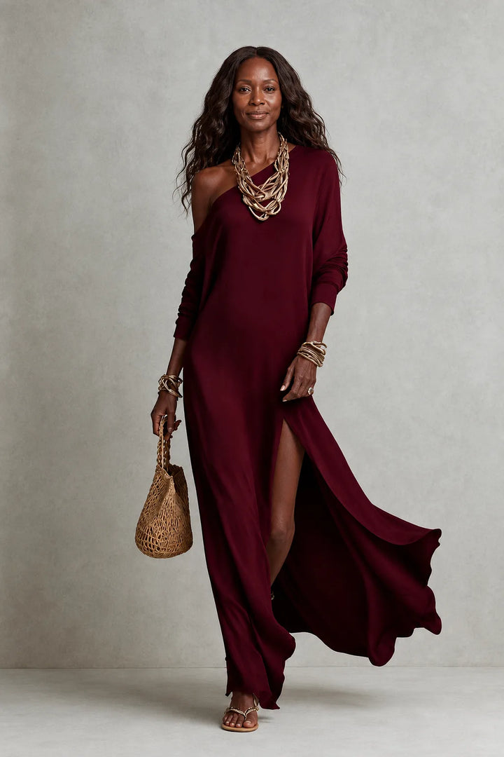 Elva | Fluid One-Shoulder Dress