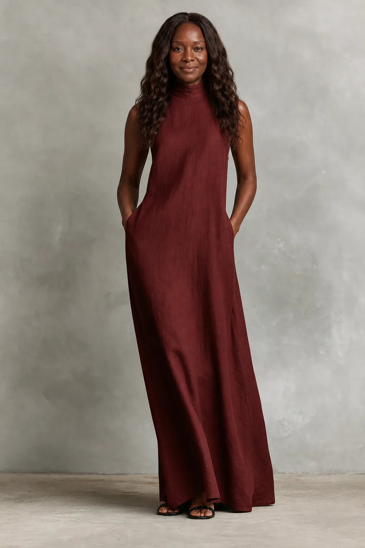 Nerina | Soft Turtleneck Maxi Dress