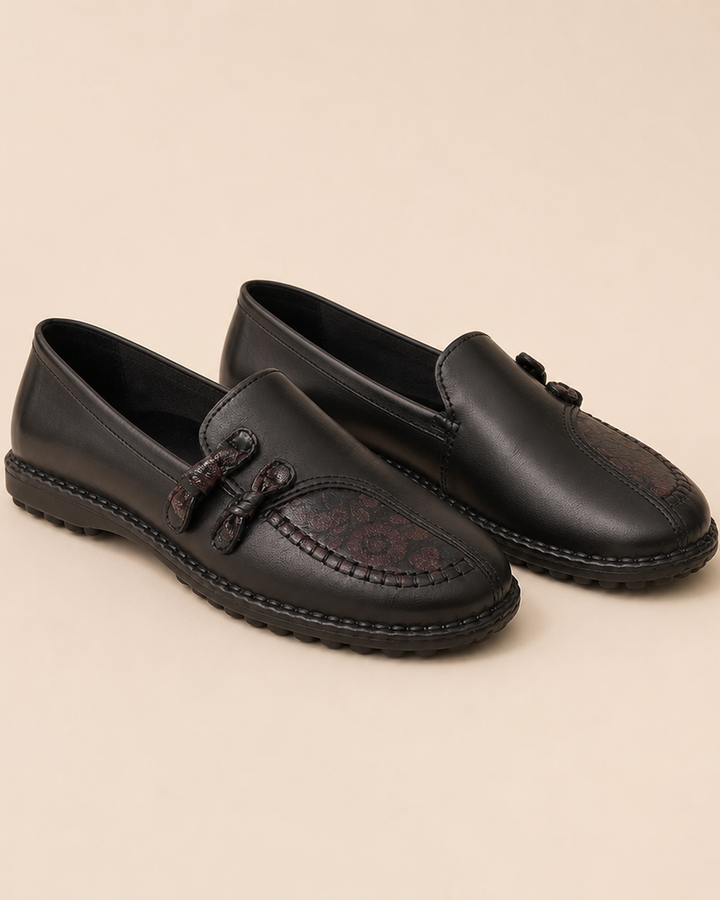 Cathy | Floral Detail Comfort Loafers