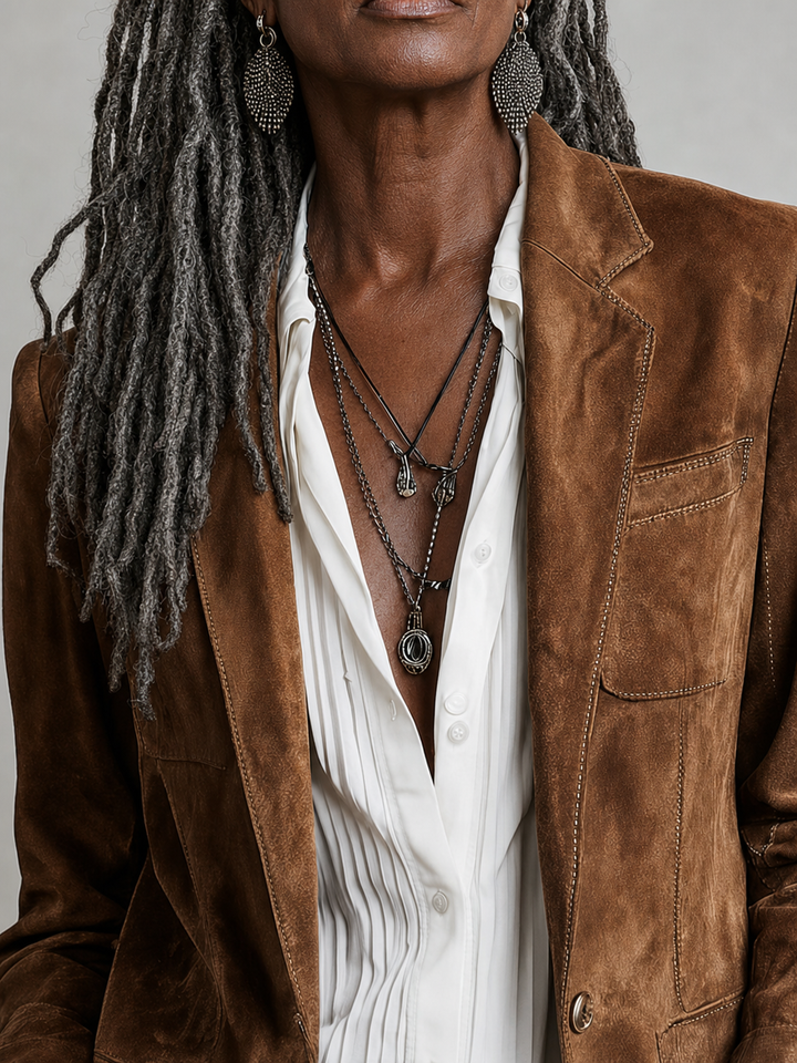 Verbena | Vintage Brown Blazer