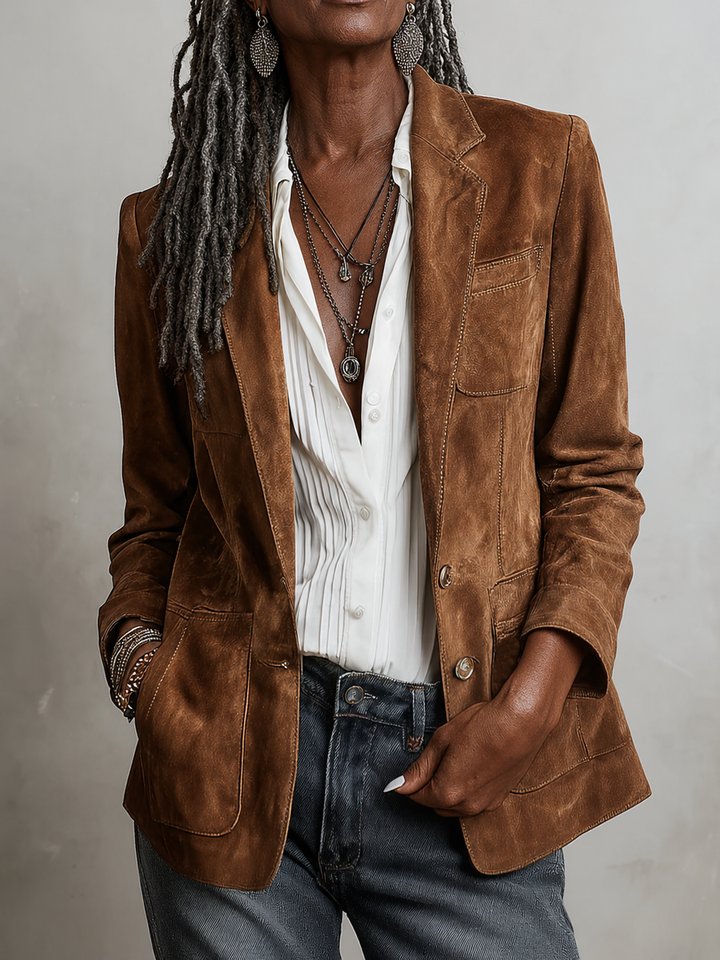 Verbena | Vintage Brown Blazer