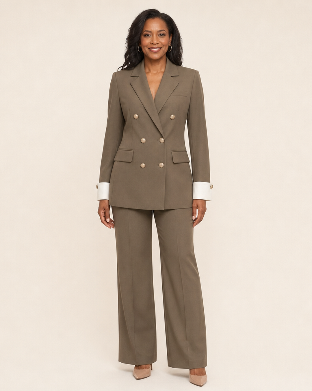 Marcia | Double Breasted Blazer With Notch Lapel