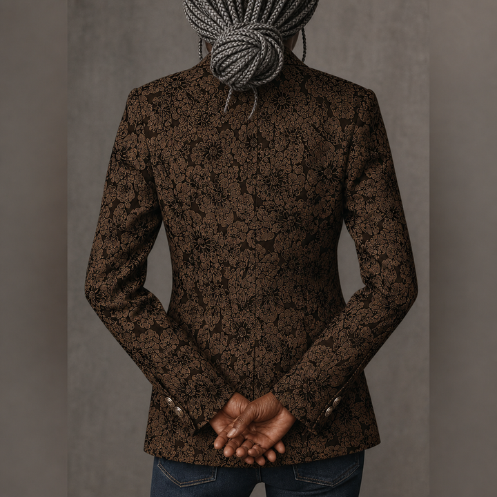 Bathilde | Paisley Jacquard Fitted Blazer