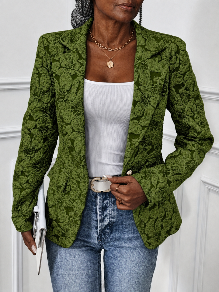 Bathilde | Paisley Jacquard Fitted Blazer
