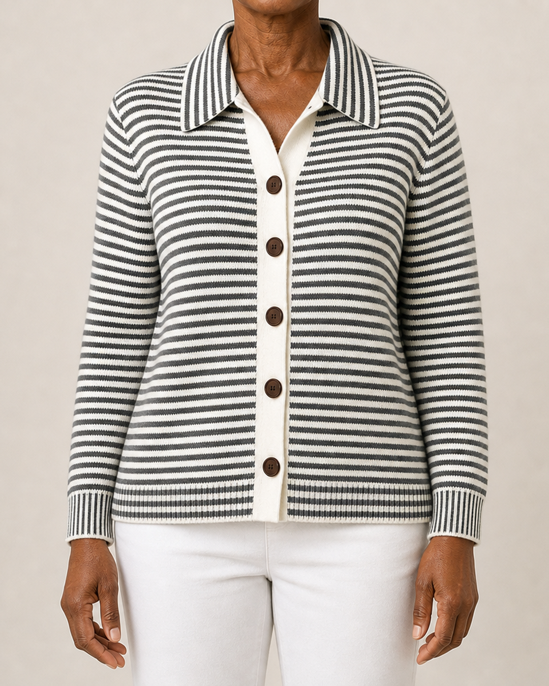 Wren | Striped Knit Cardigan