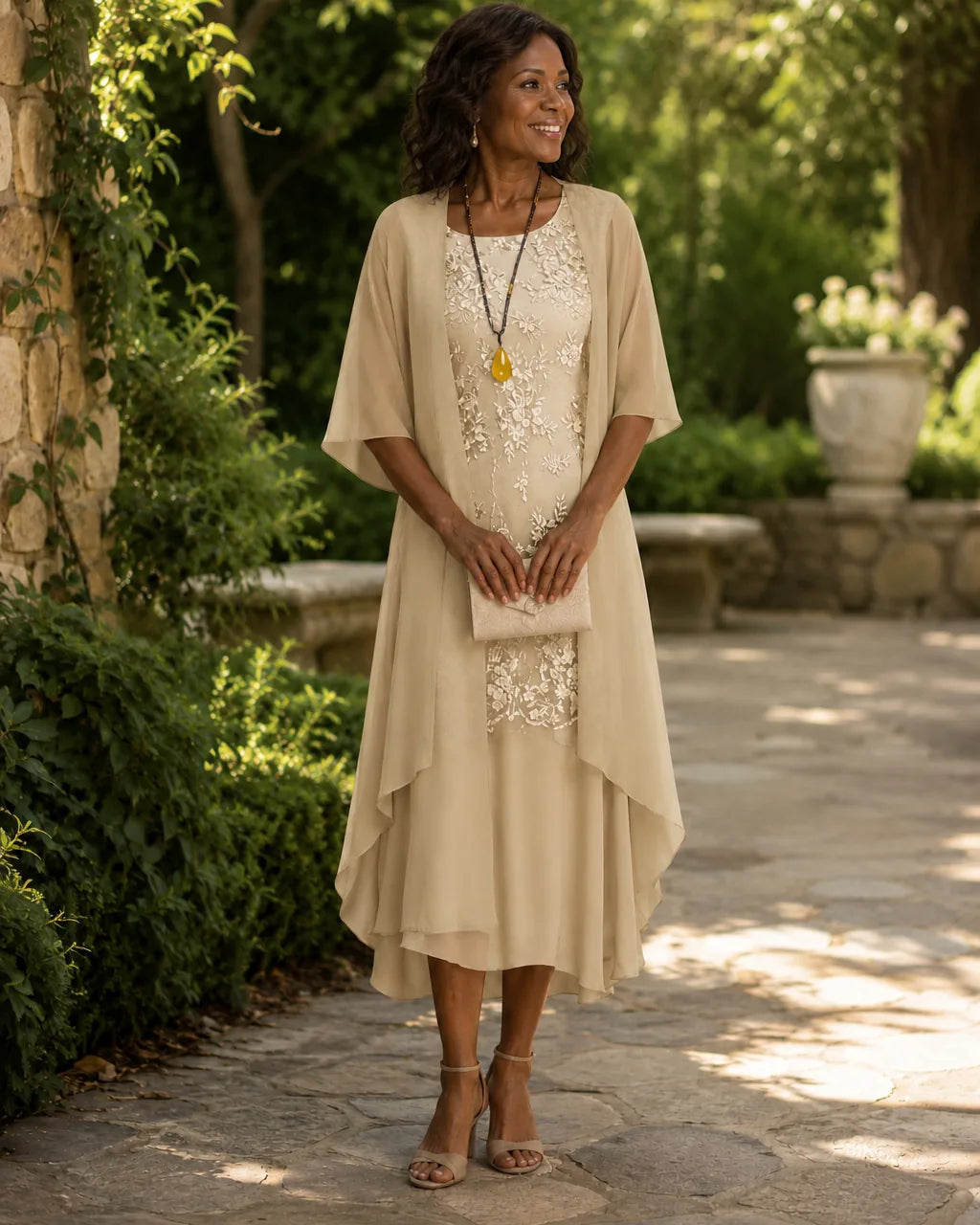 Gabrielle | Graceful Draped Two-Piece Set