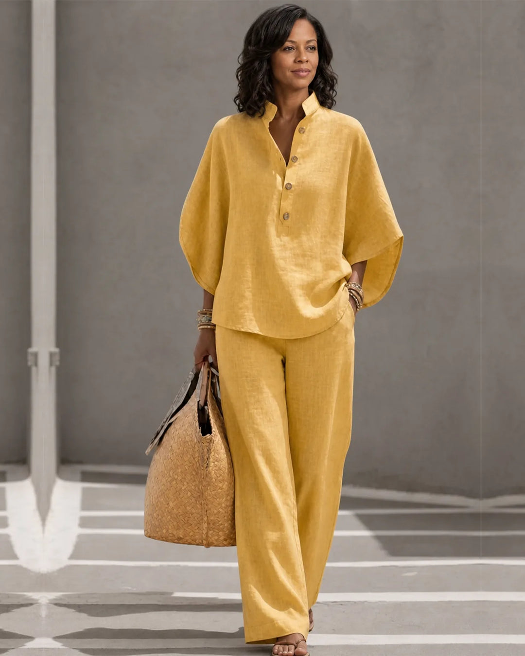Sophie | Batwing Linen Set