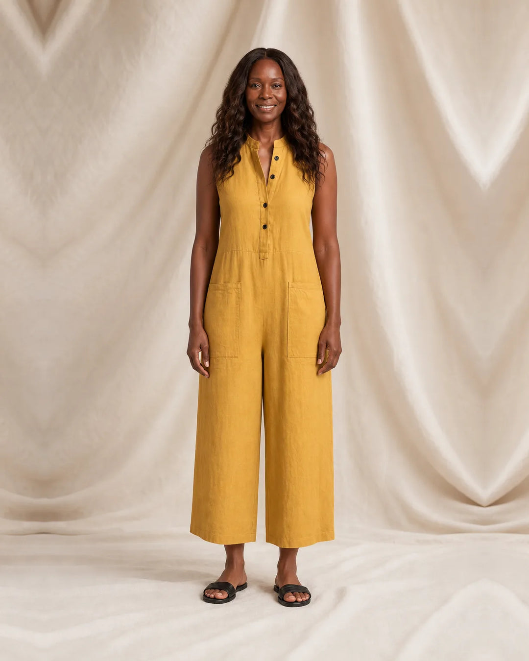 Destiny | Sleeveless Minimalist Jumpsuit