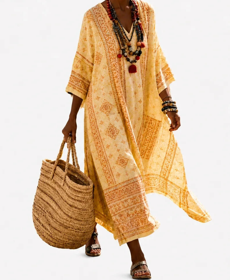 Zahra | Resort Kaftan Maxi Dress
