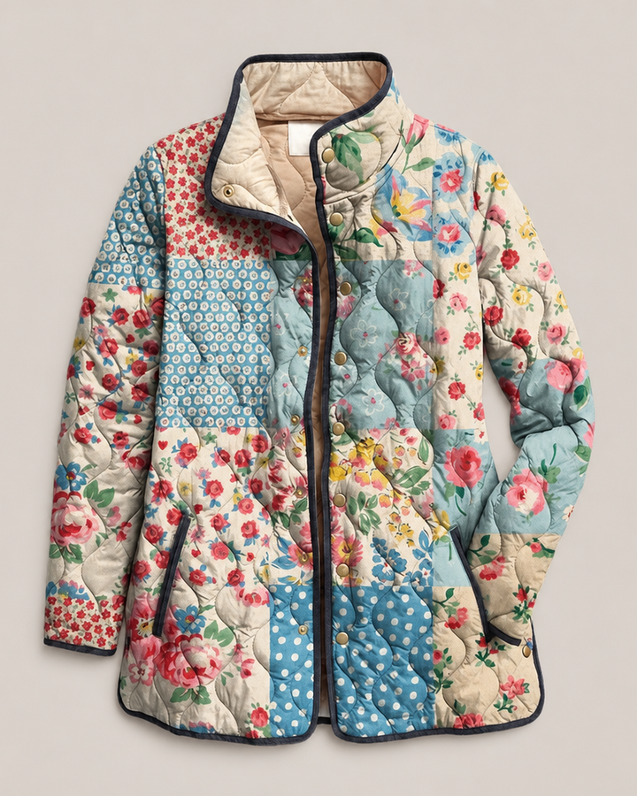 Zarae | Charming Floral Quilted Jacket for Women