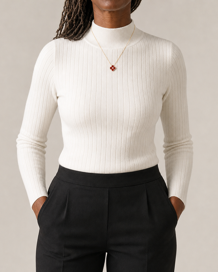 Stacey | Slim Fit Half Turtleneck Knit