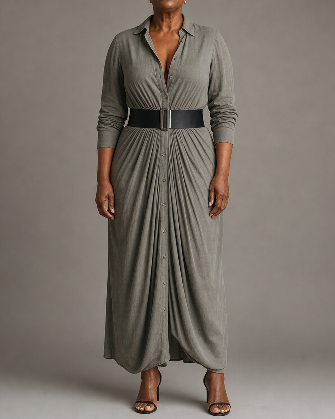 Jane | Pleated Long Dress