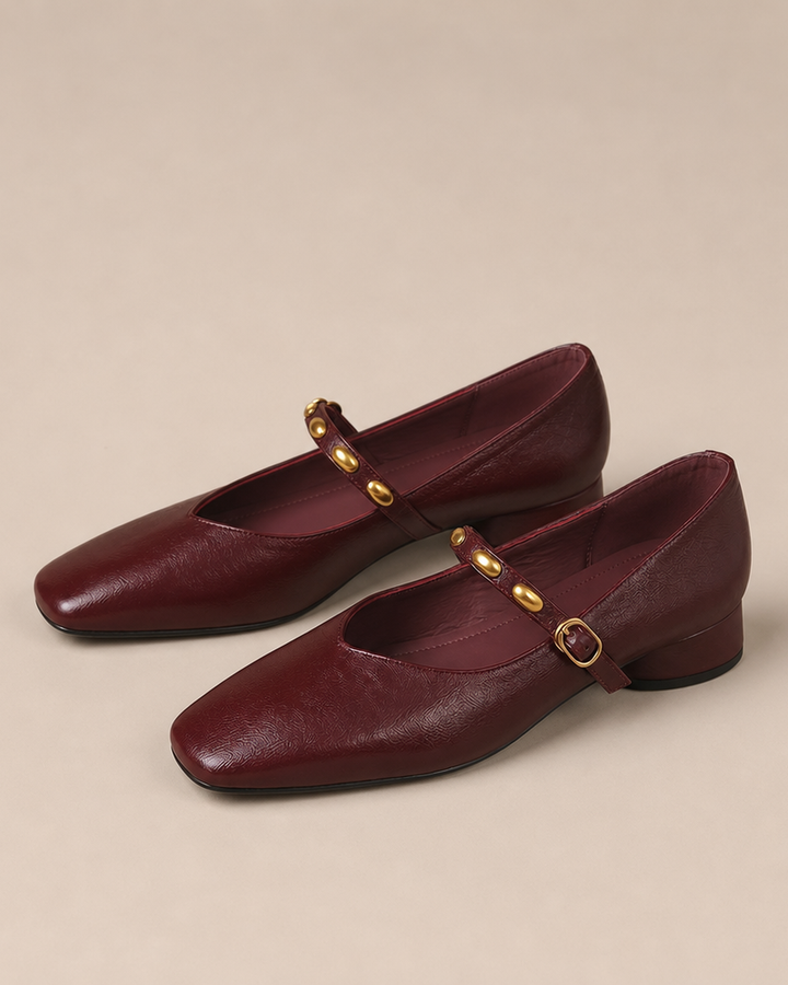 Carrie | Genuine Leather Flats